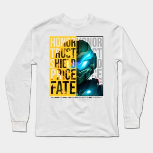 Halo game quotes - Master chief - Spartan 117 - Half white v1 Long Sleeve T-Shirt